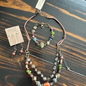 Artistic Works by Lu Multicolor Jewelry Set